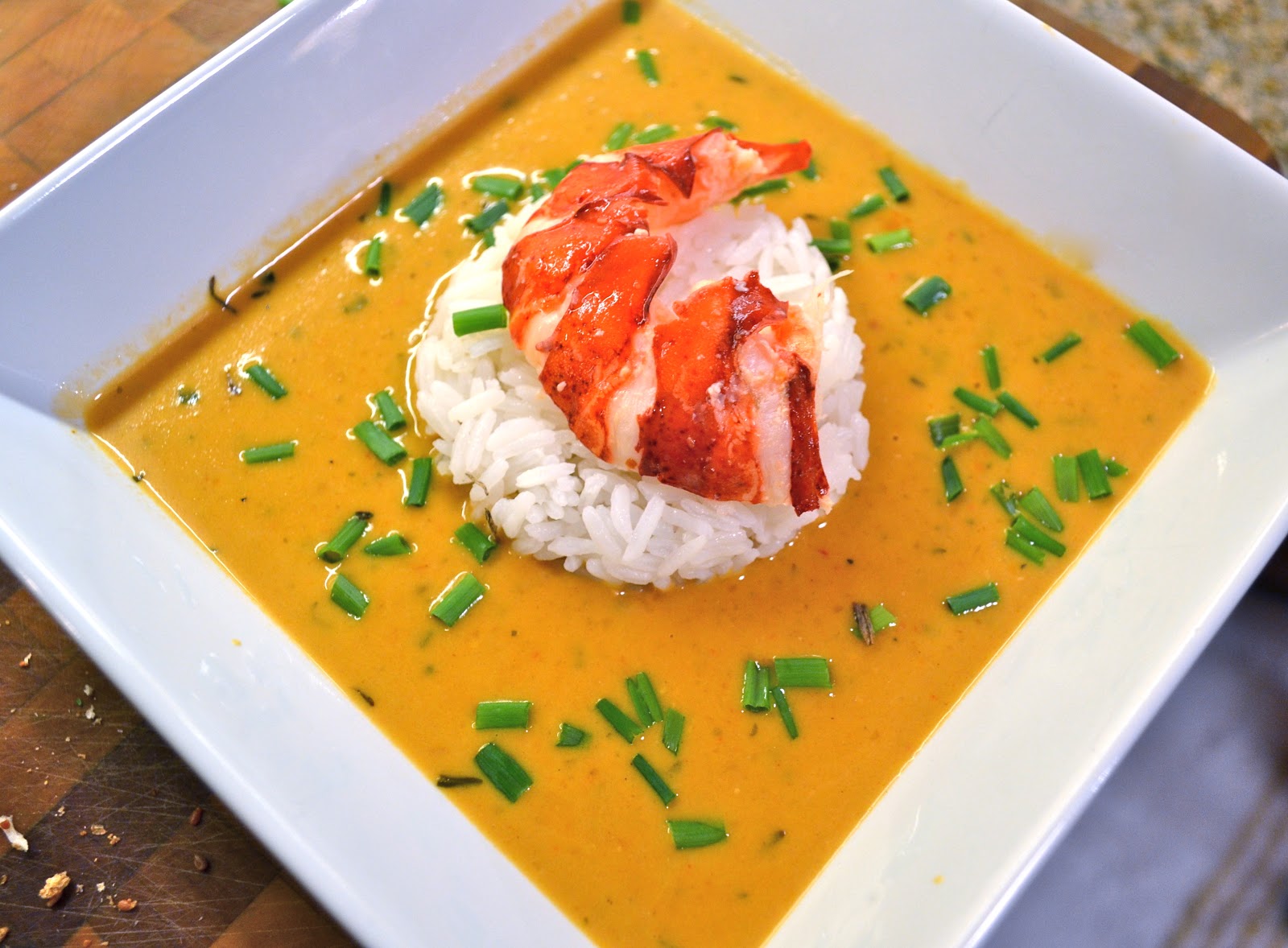 'Cause I wake up to a bowl of lobster bisque." 